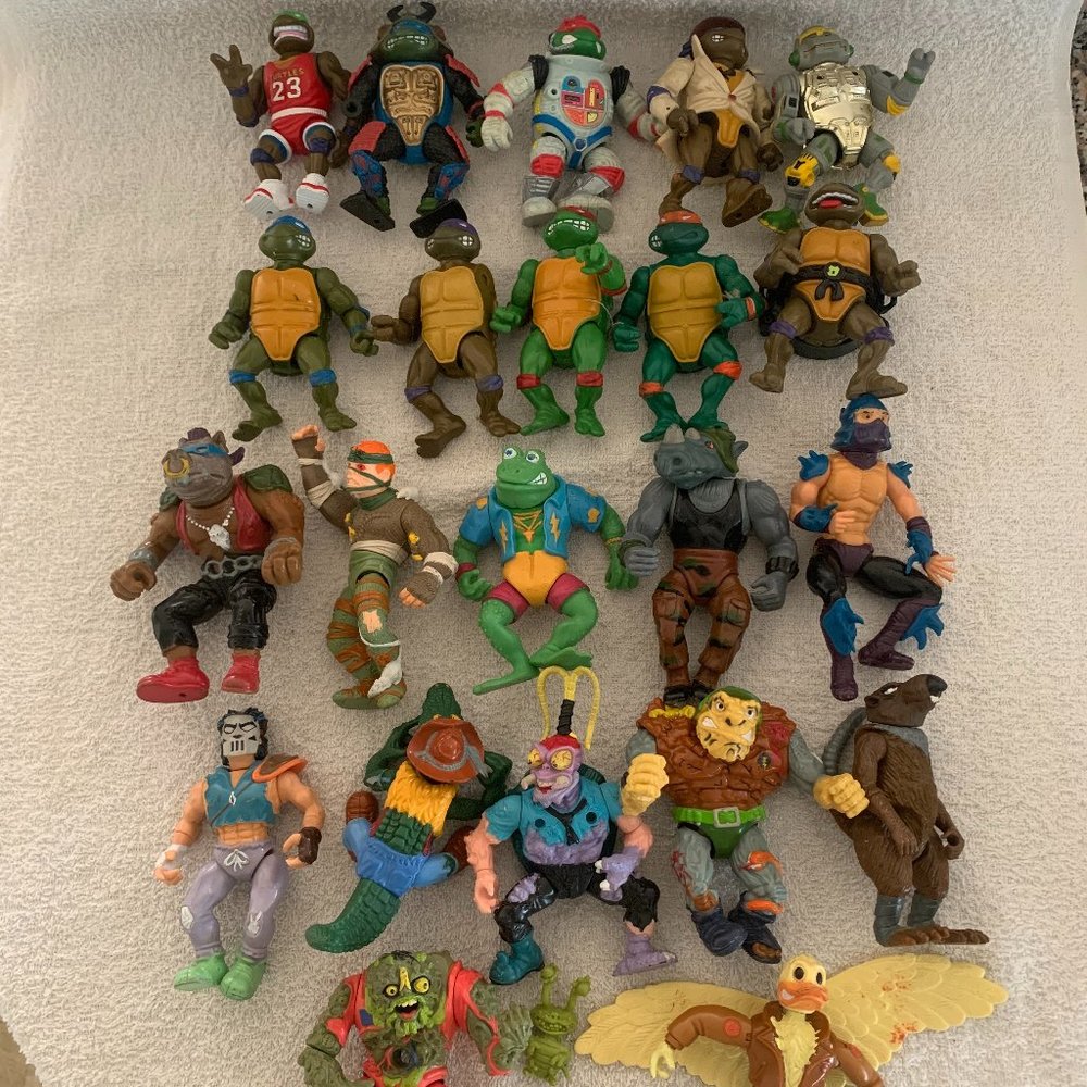 Vintage Teenage Mutant Ninja Turtles Action Figures